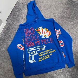 By Kiy “No Justice” hoodie size XL